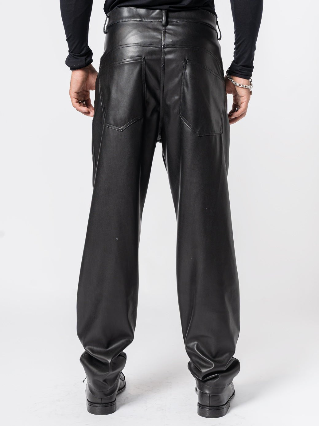 Faux Leather Trousers - by NOSTRA SANTISSIMA