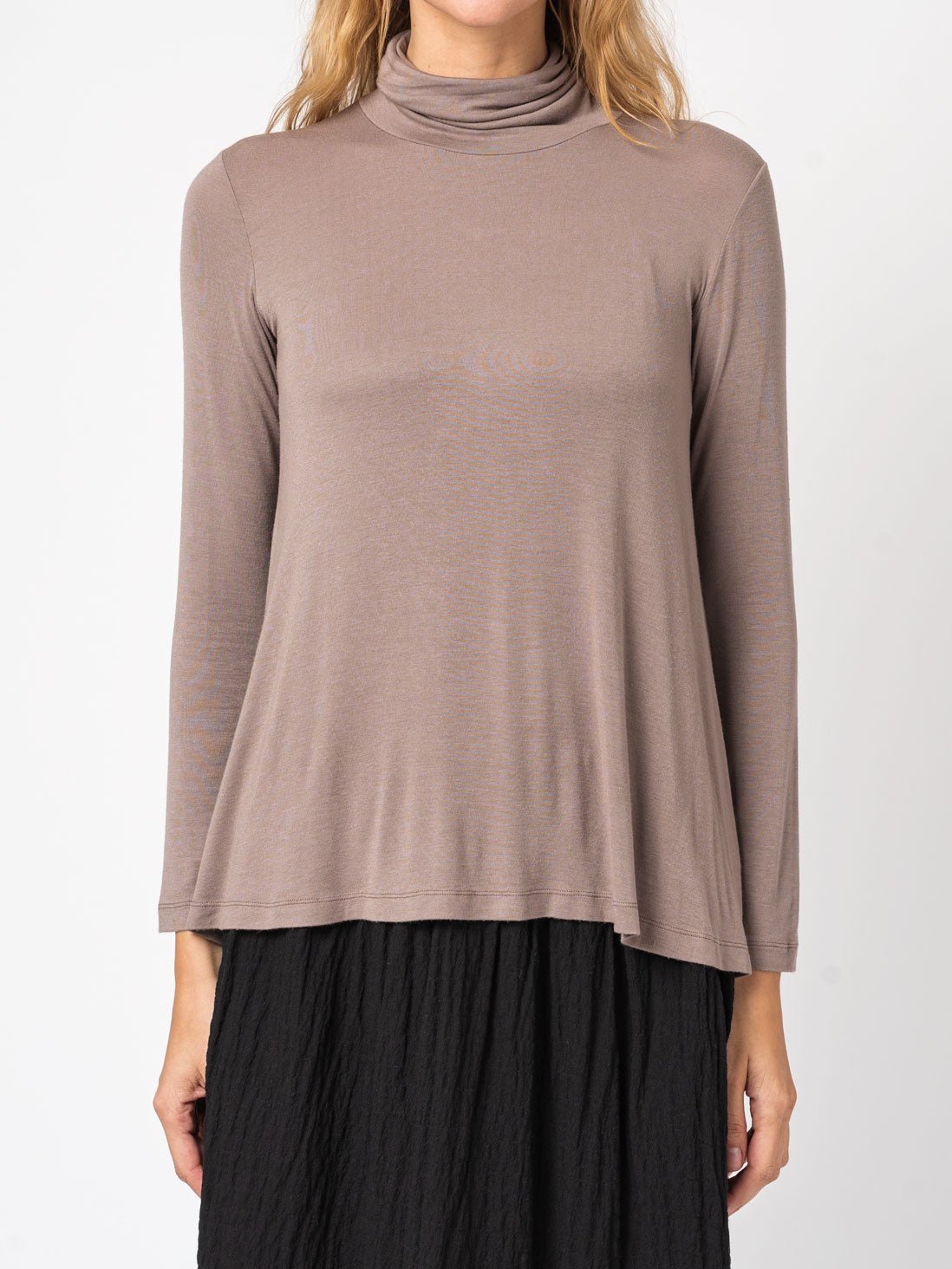 Flared Turtleneck Shirt - by TRANSIT