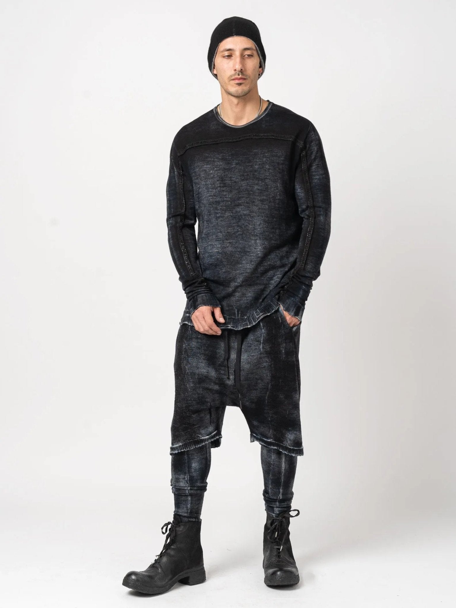 Front Embroidery Wool Sweater - by MD75