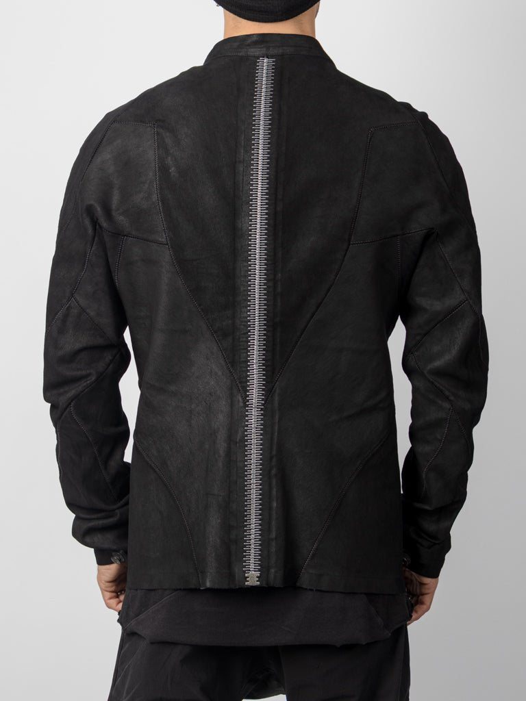 Garment-Dyed Lambskin Spine Jacket by ISAAC SELLAM | INN7fashion