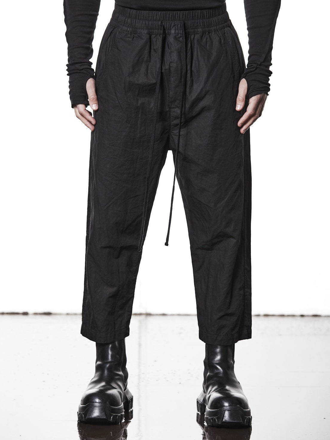 Garment - Washed Cropped Trousers - by THOM KROM