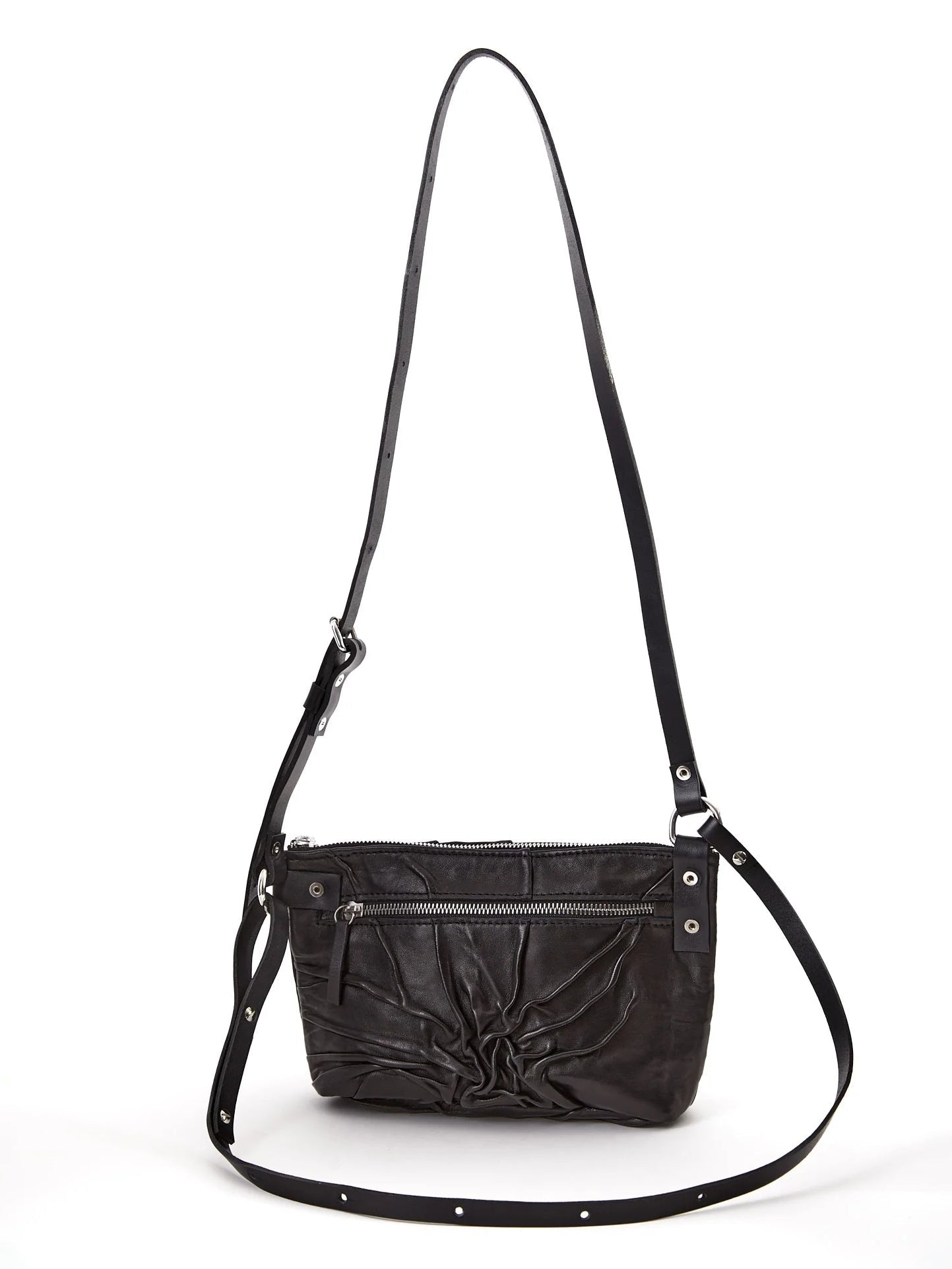Gathered Leather Multiway Bag - by NOAM