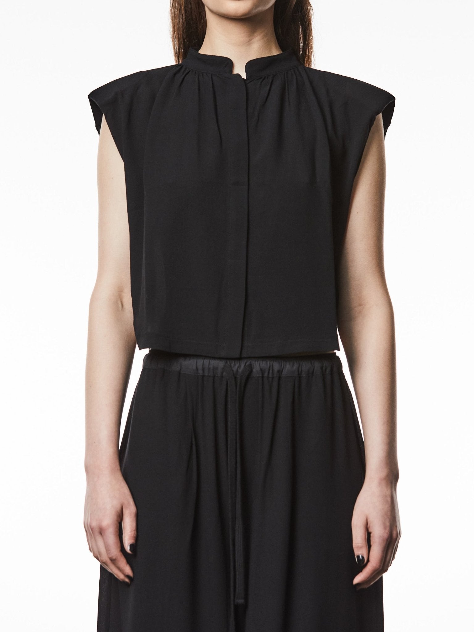 Gathered Viscose Blouse - by THOM KROM