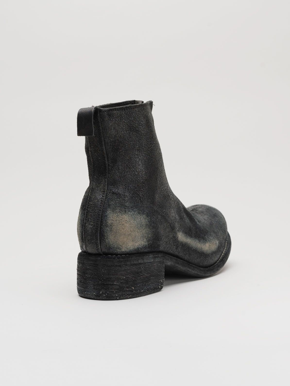 GUIDI PL1 Front Zip Black Horse Leather Boots | INN7