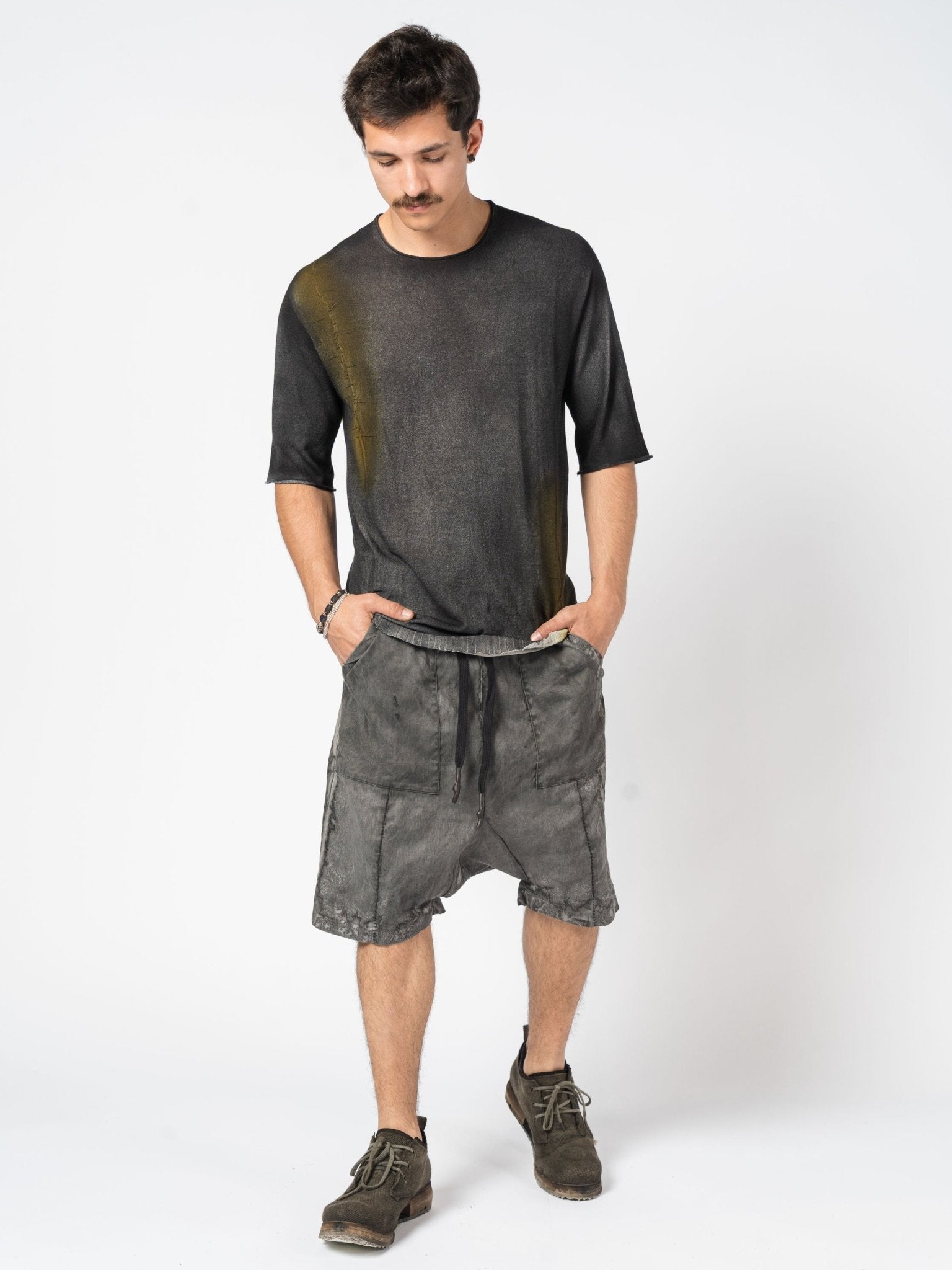 Hand - Dyed Distressed Tee - by MD75