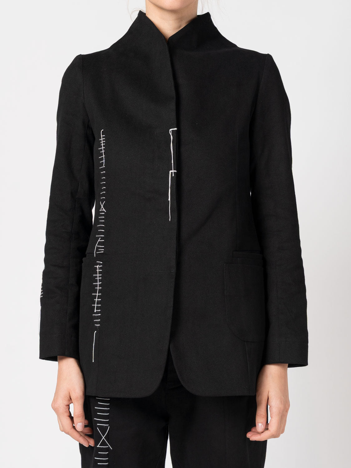 Hand - Stitched Cotton Jacket - by 139DEC