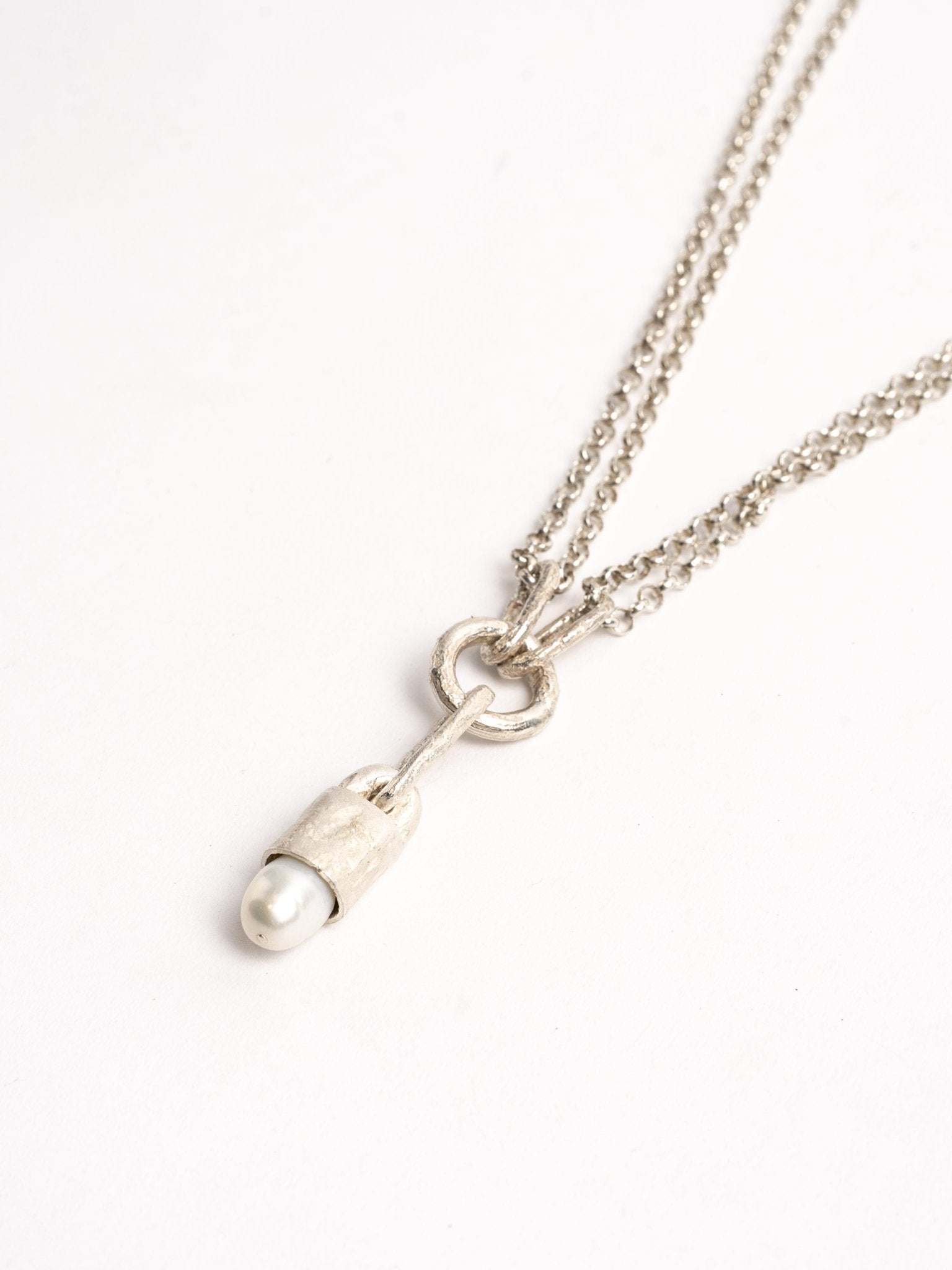 Hanging Pearl Necklace - by MAYA NOACH