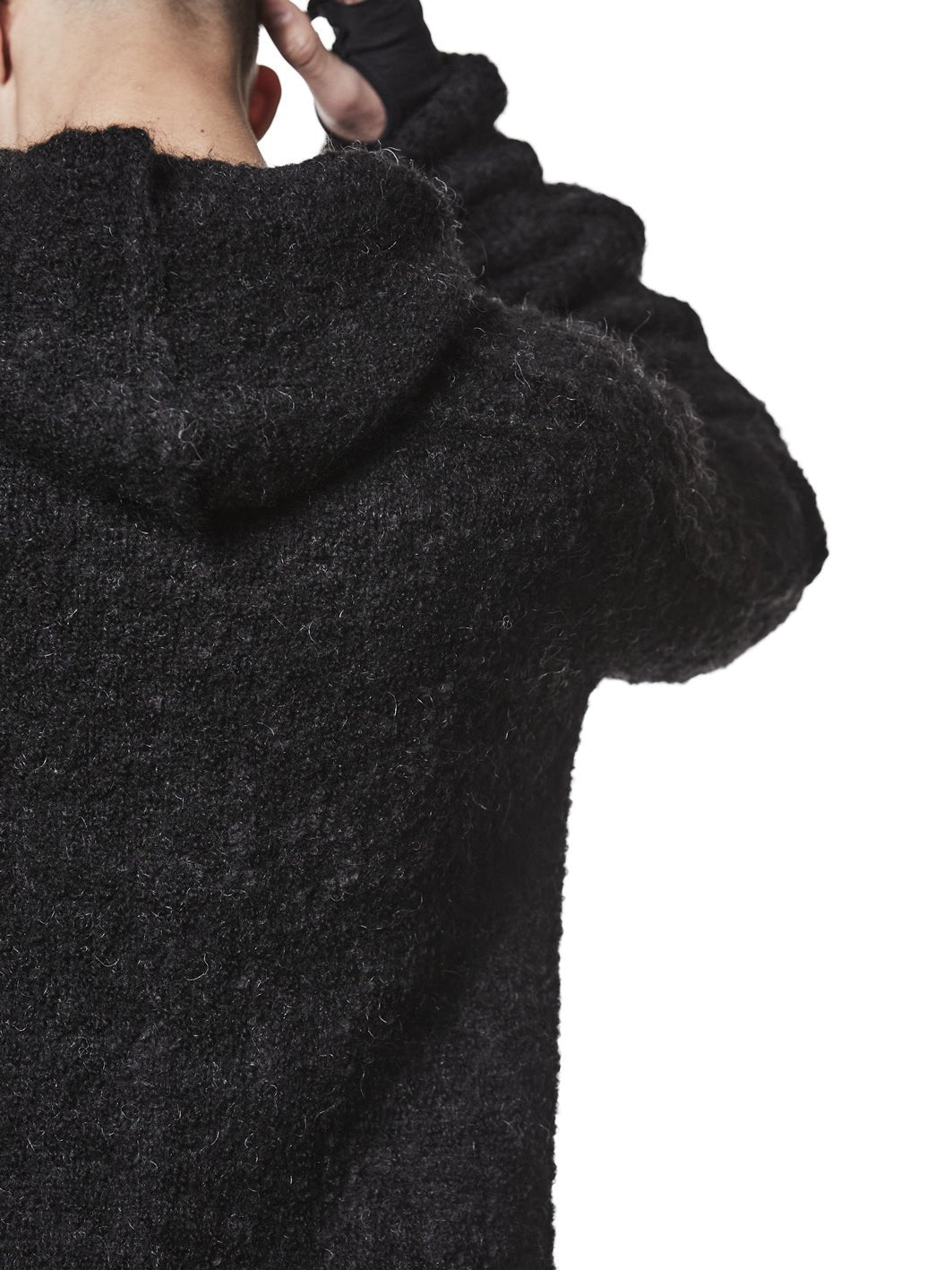 Hooded Alpaca Sweater - by THOM KROM