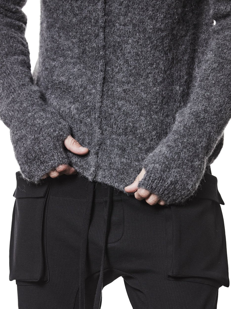 Hooded Alpaca Sweater - by THOM KROM