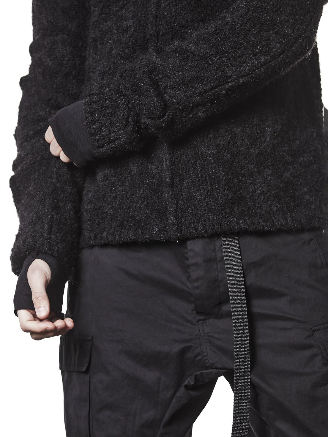 Hooded Alpaca Sweater - by THOM KROM