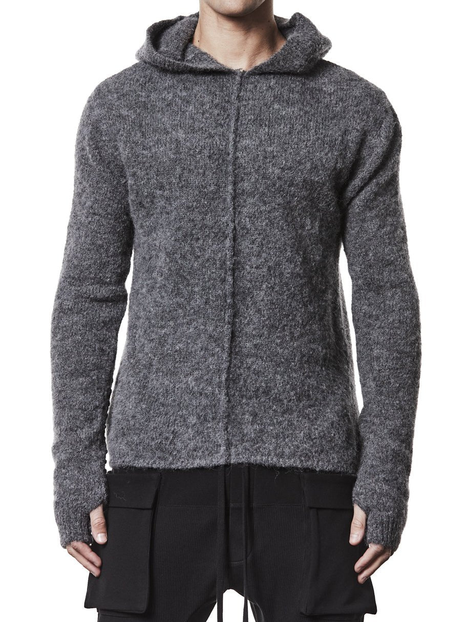Hooded Alpaca Sweater - by THOM KROM