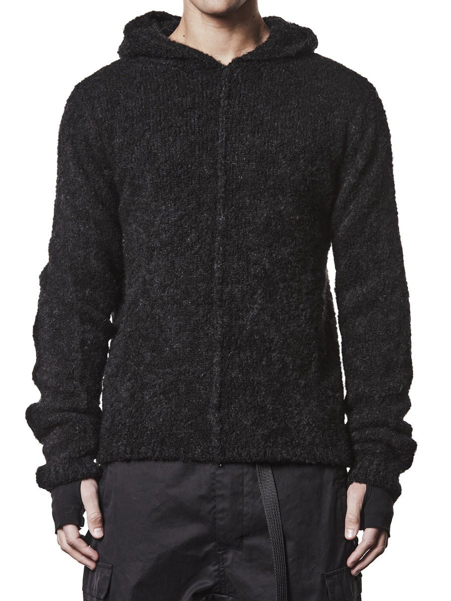 Hooded Alpaca Sweater - by THOM KROM
