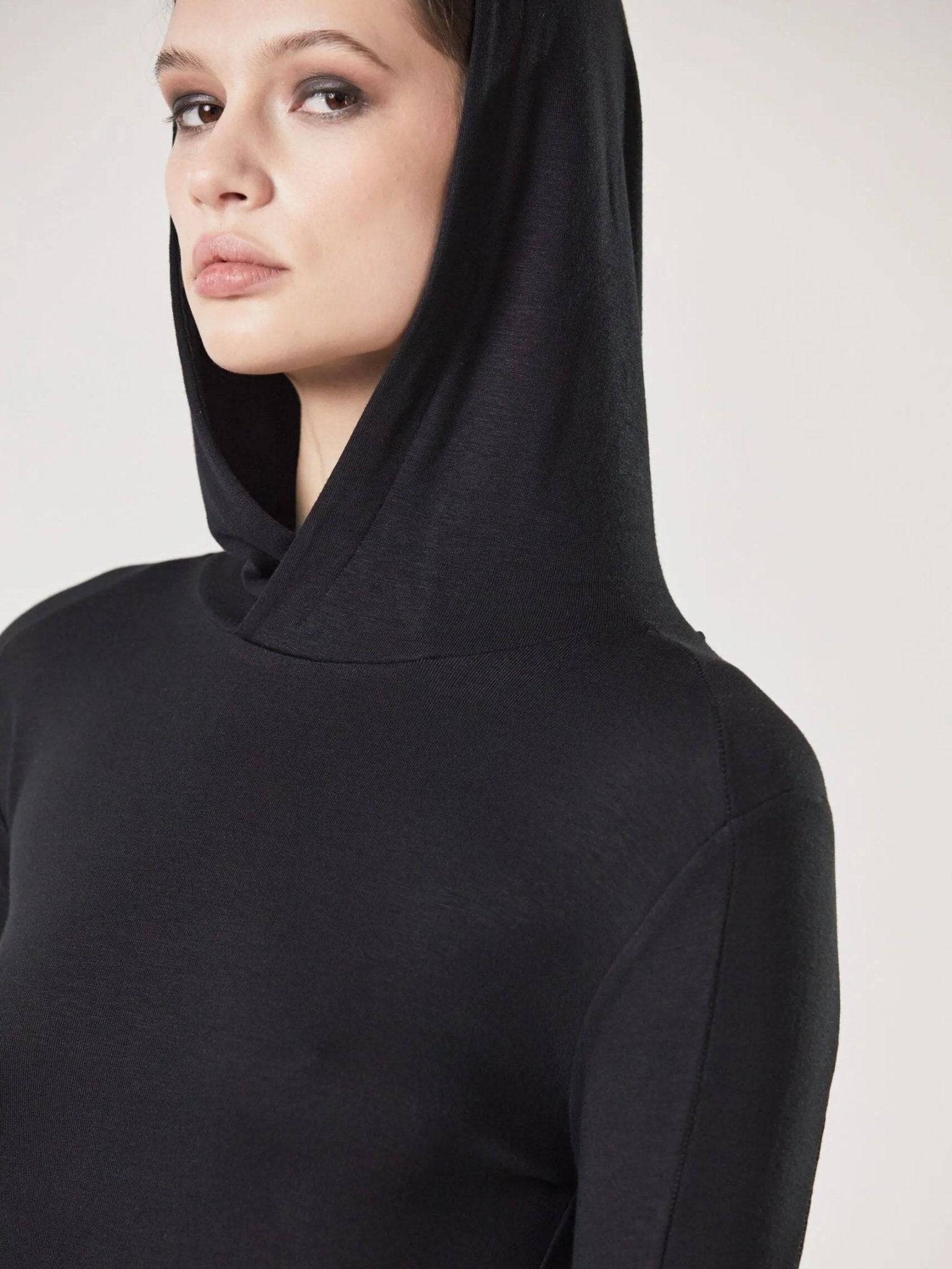 Hooded long dress - by THOM KROM