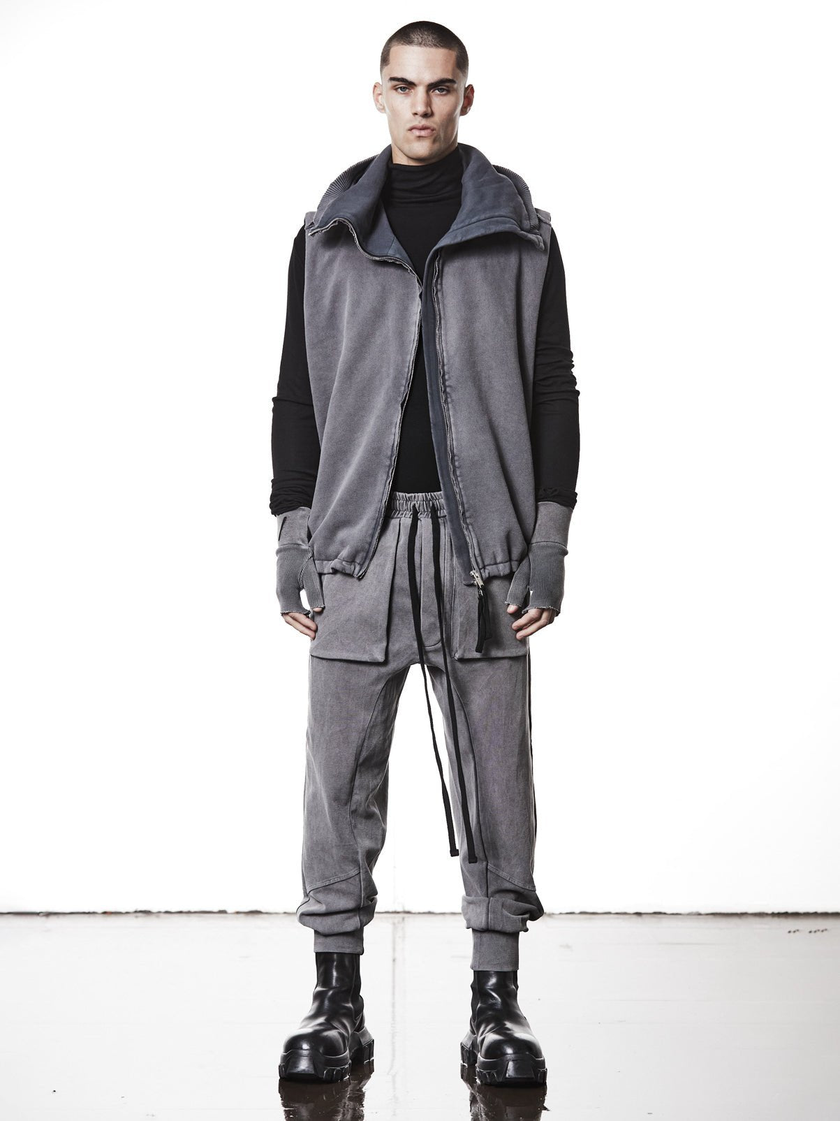 Hooded Vest - by THOM KROM