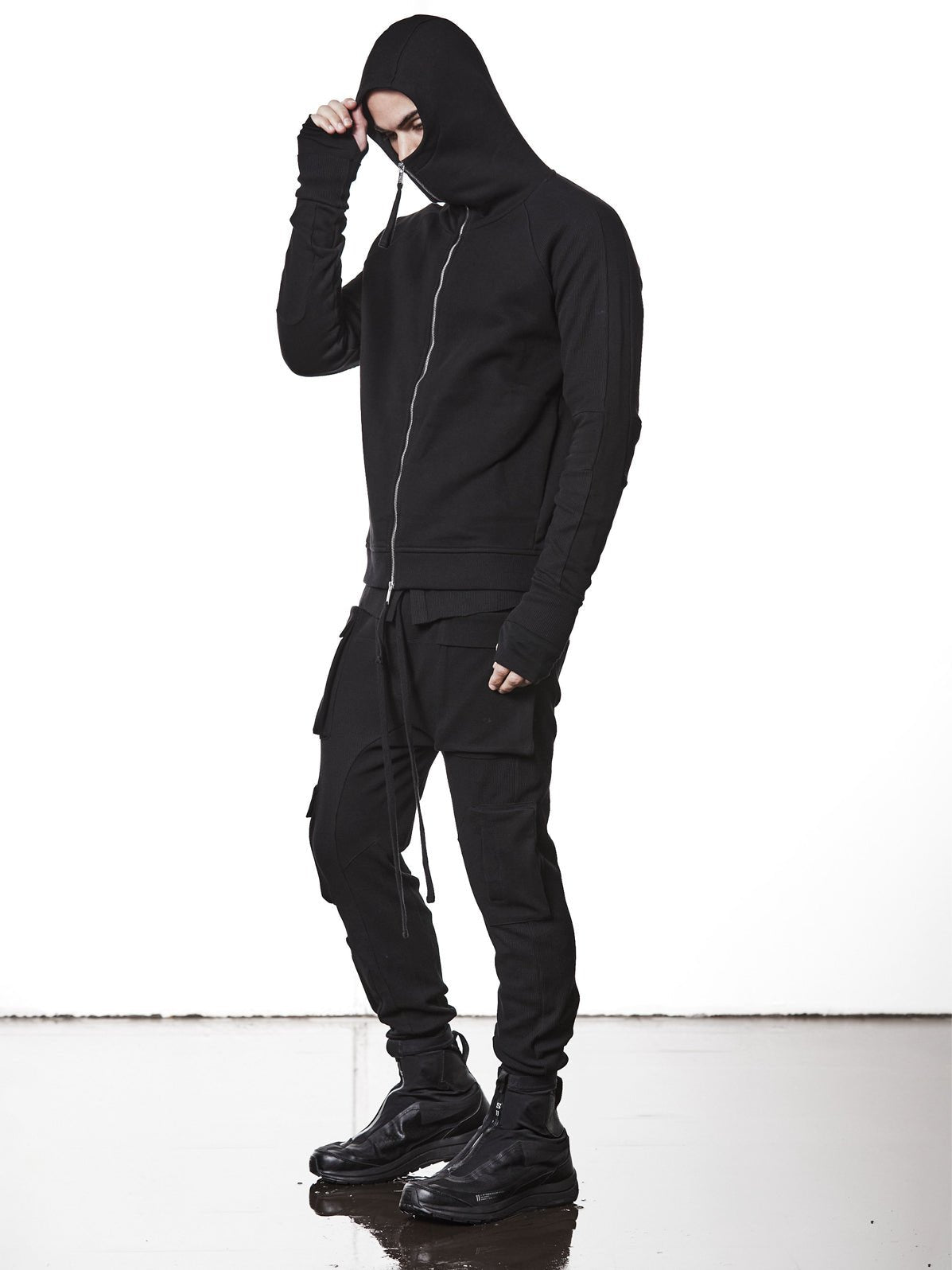 Hooded Zip Jacket - by THOM KROM