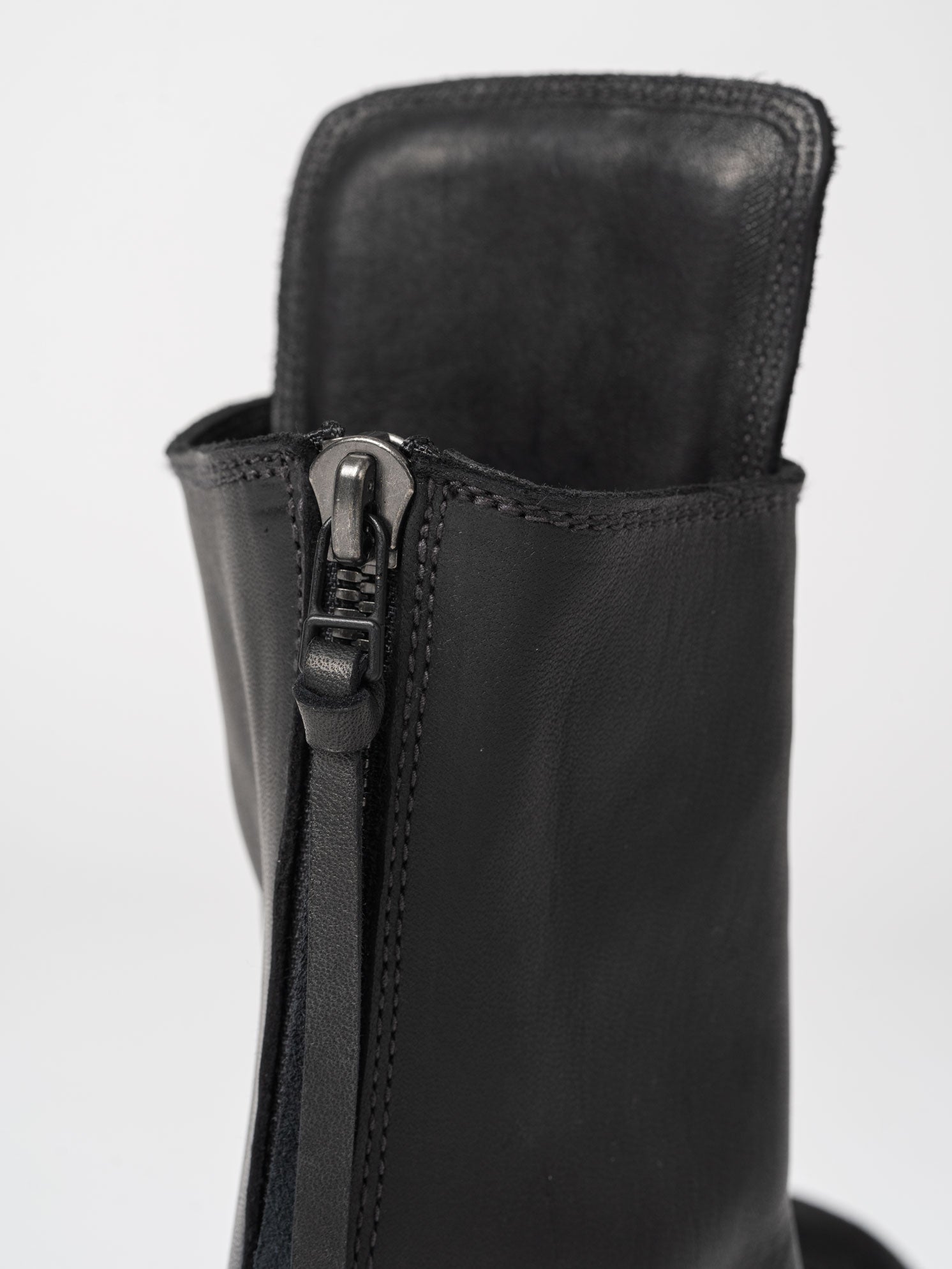 Horse Leather Shark Sole Lace - Up Boots - by D.HYGEN