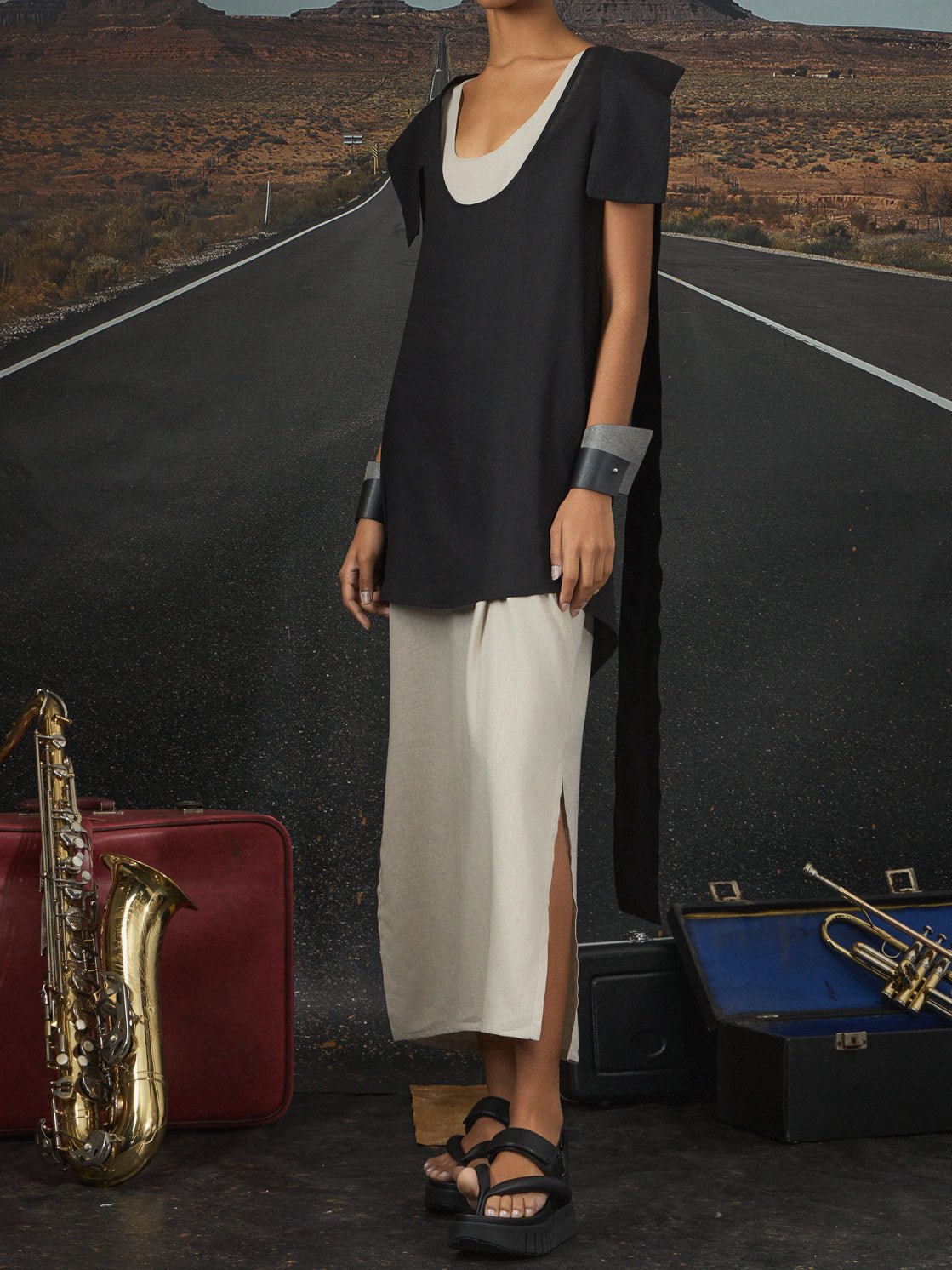 June Christy – double two colors dress - by Eating the Goober