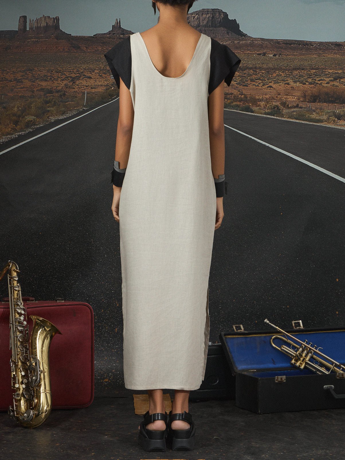 June Christy – double two colors dress - by Eating the Goober