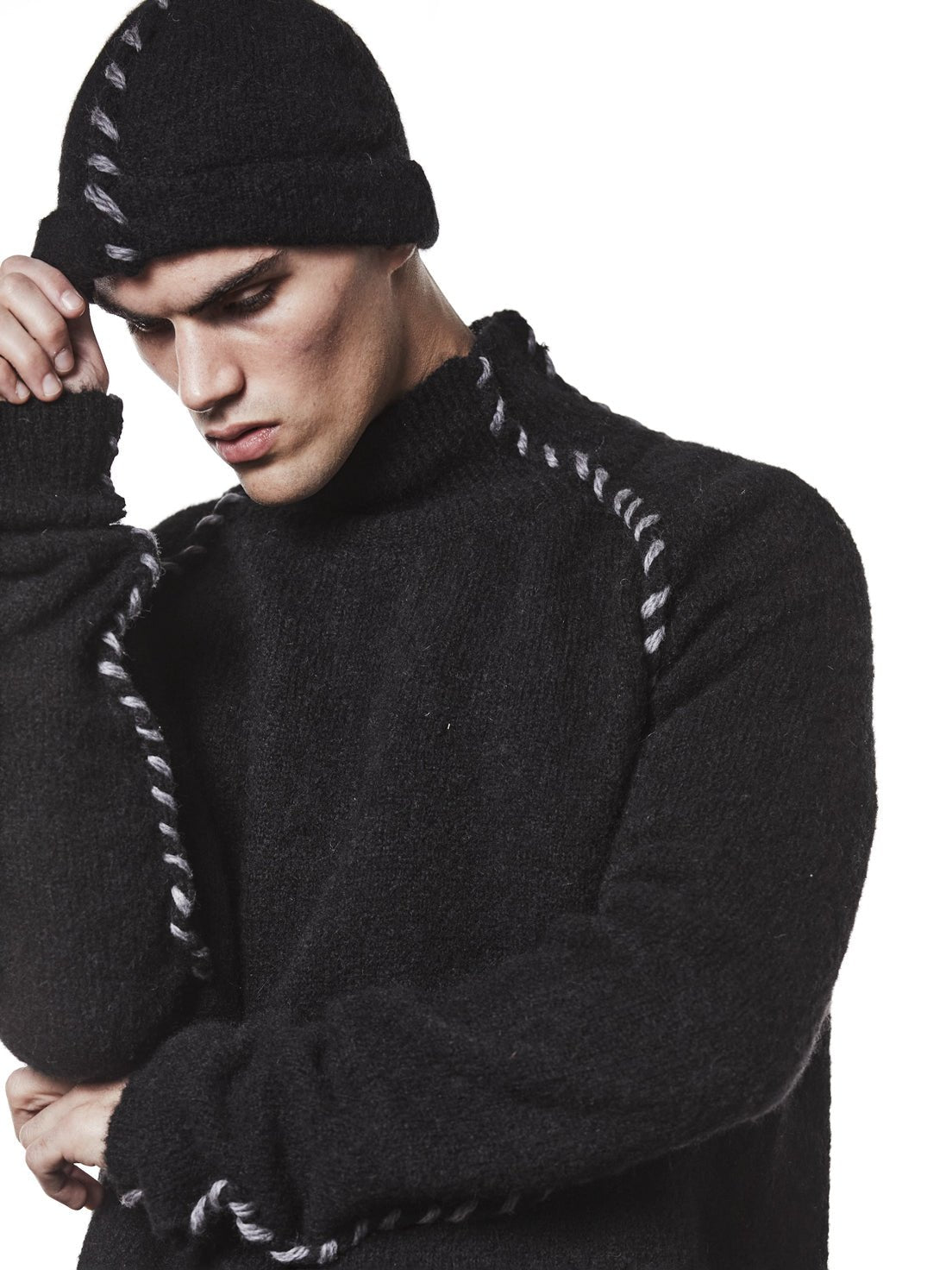 Knitted Beanie Hat - by THOM KROM