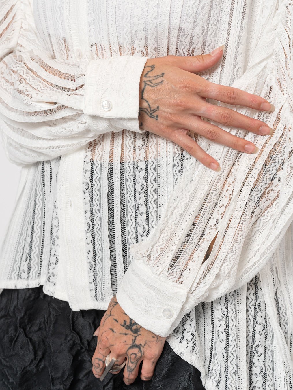 Lace Button - Up Shirt - by NOSTRA SANTISSIMA