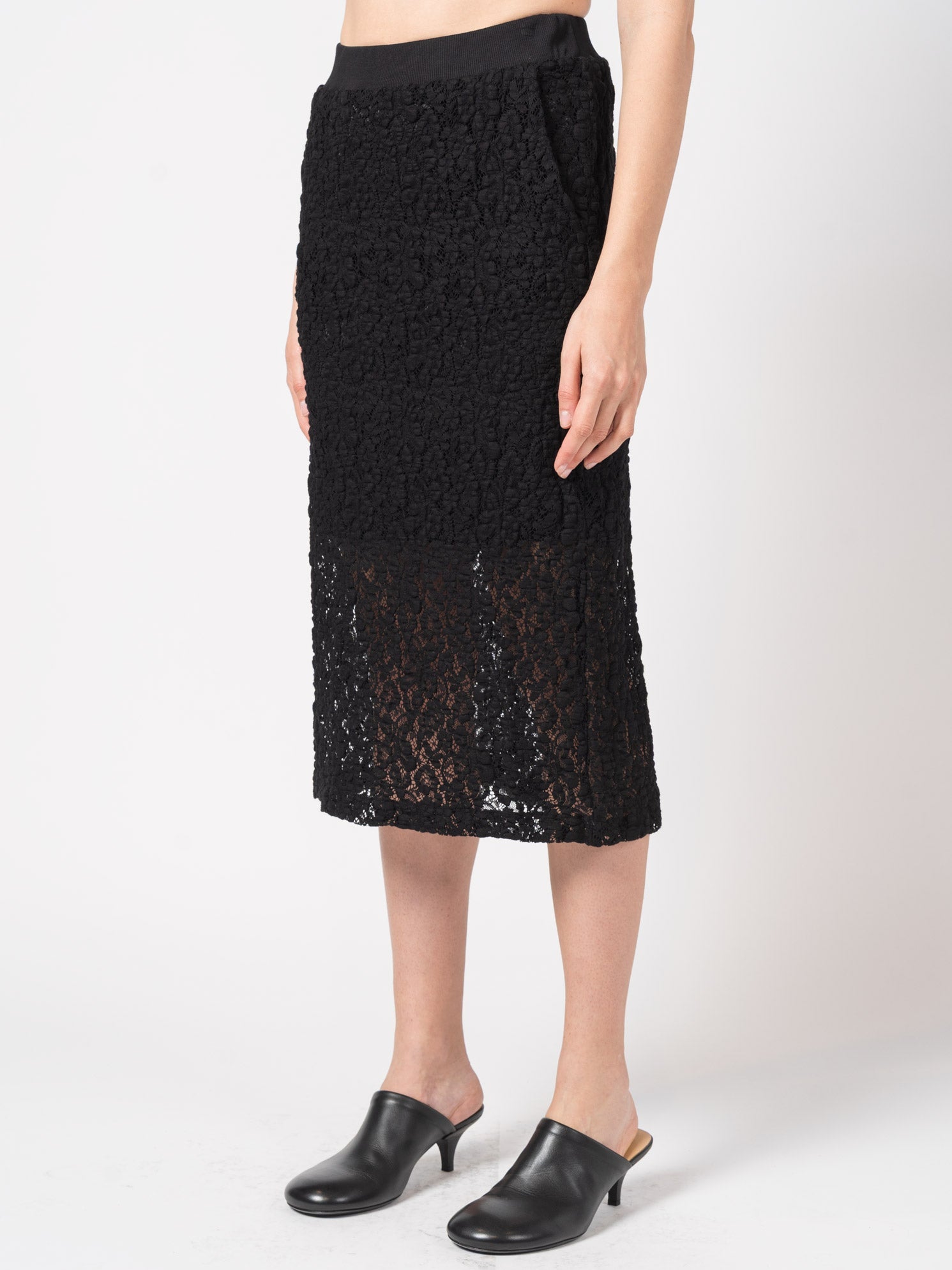Lace Pencil Skirt - by NOSTRA SANTISSIMA