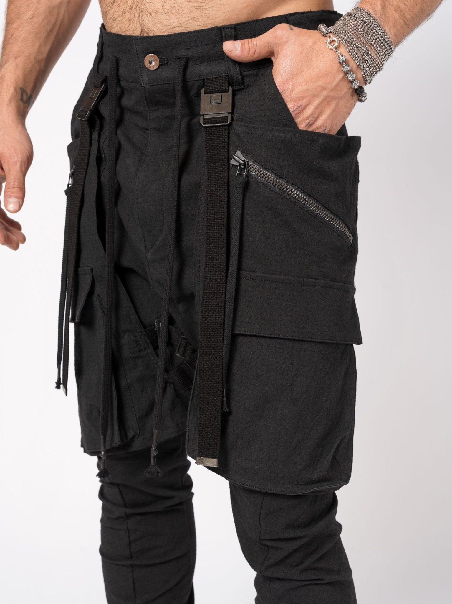Layered Cargo Pants - by D.HYGEN