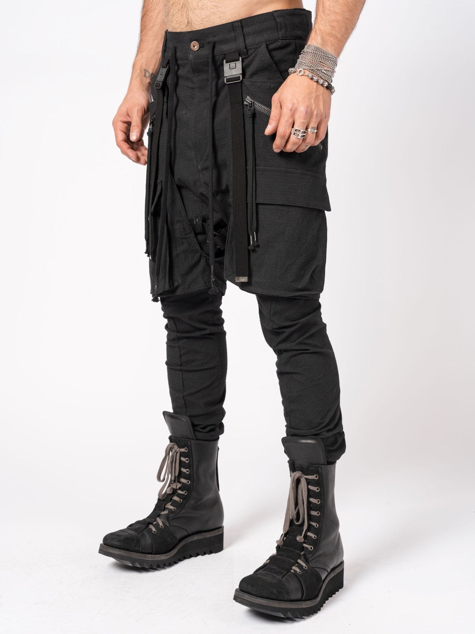 Layered Cargo Pants - by D.HYGEN