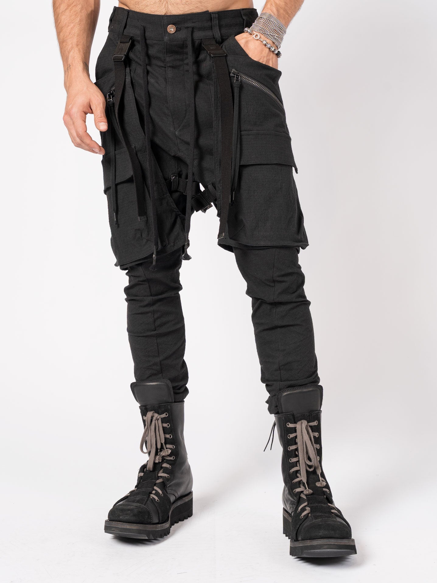 Layered Cargo Pants - by D.HYGEN