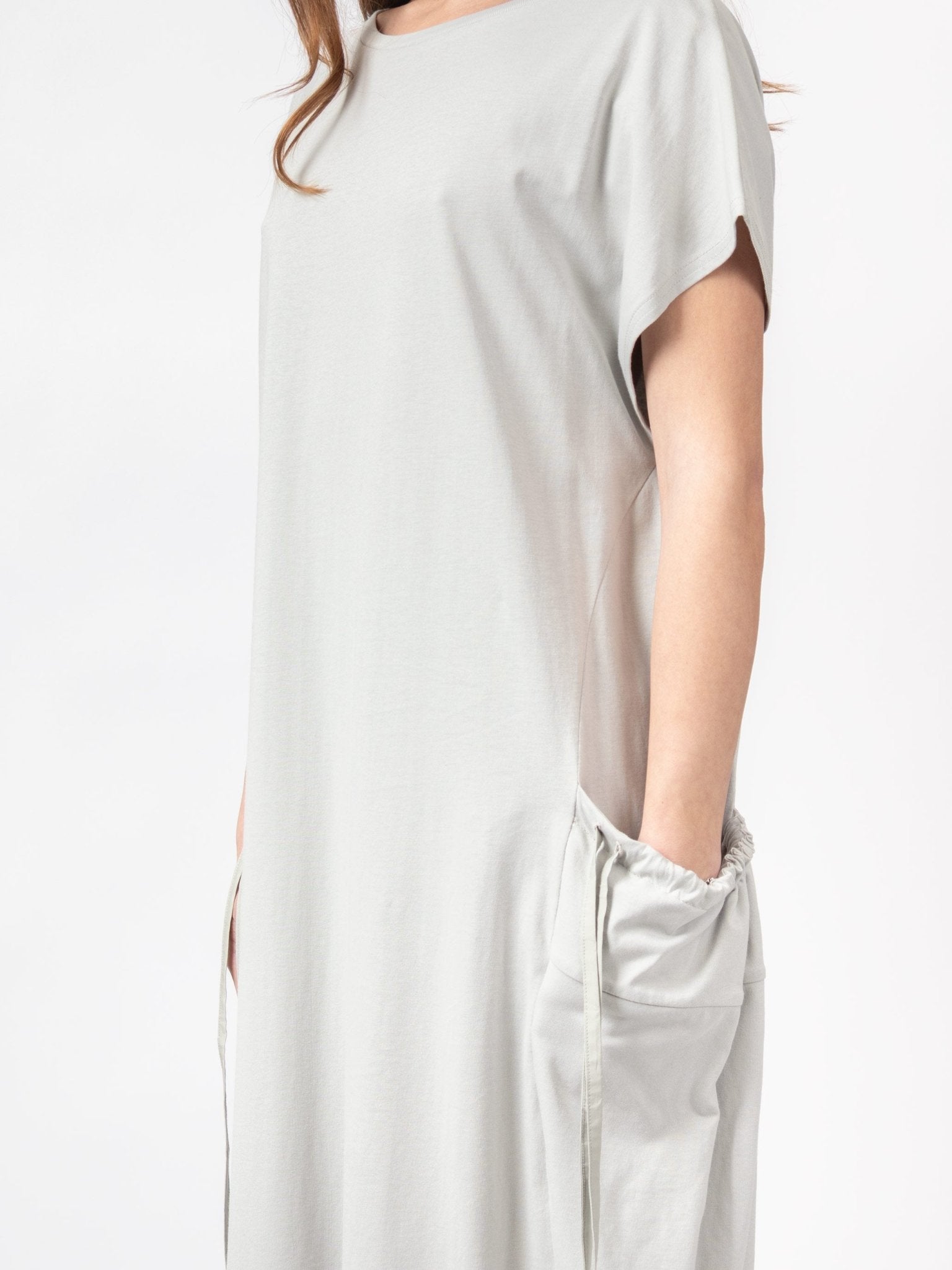 Layered Pocket Maxi Dress - by VAGUE