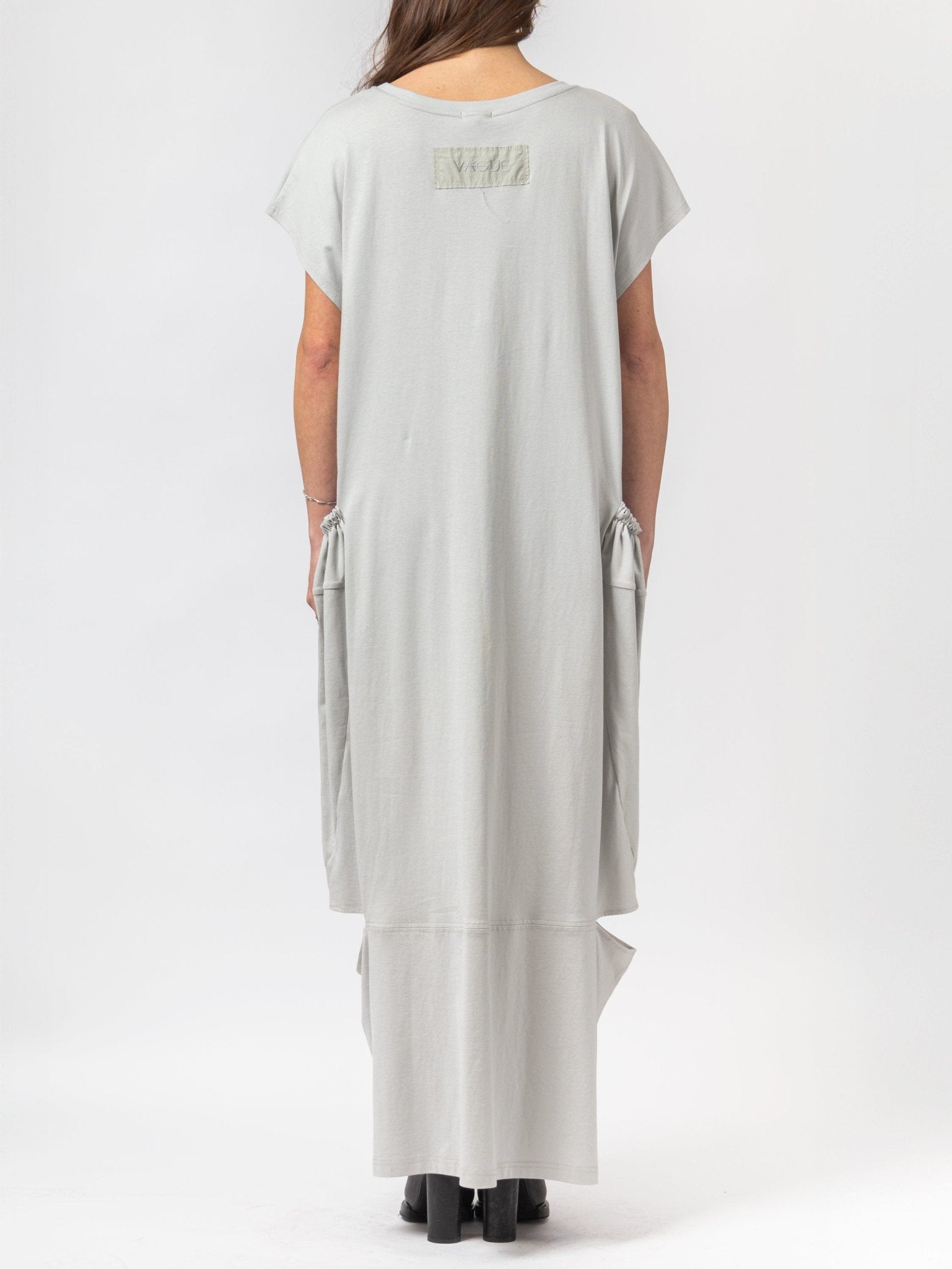 Layered Pocket Maxi Dress - by VAGUE