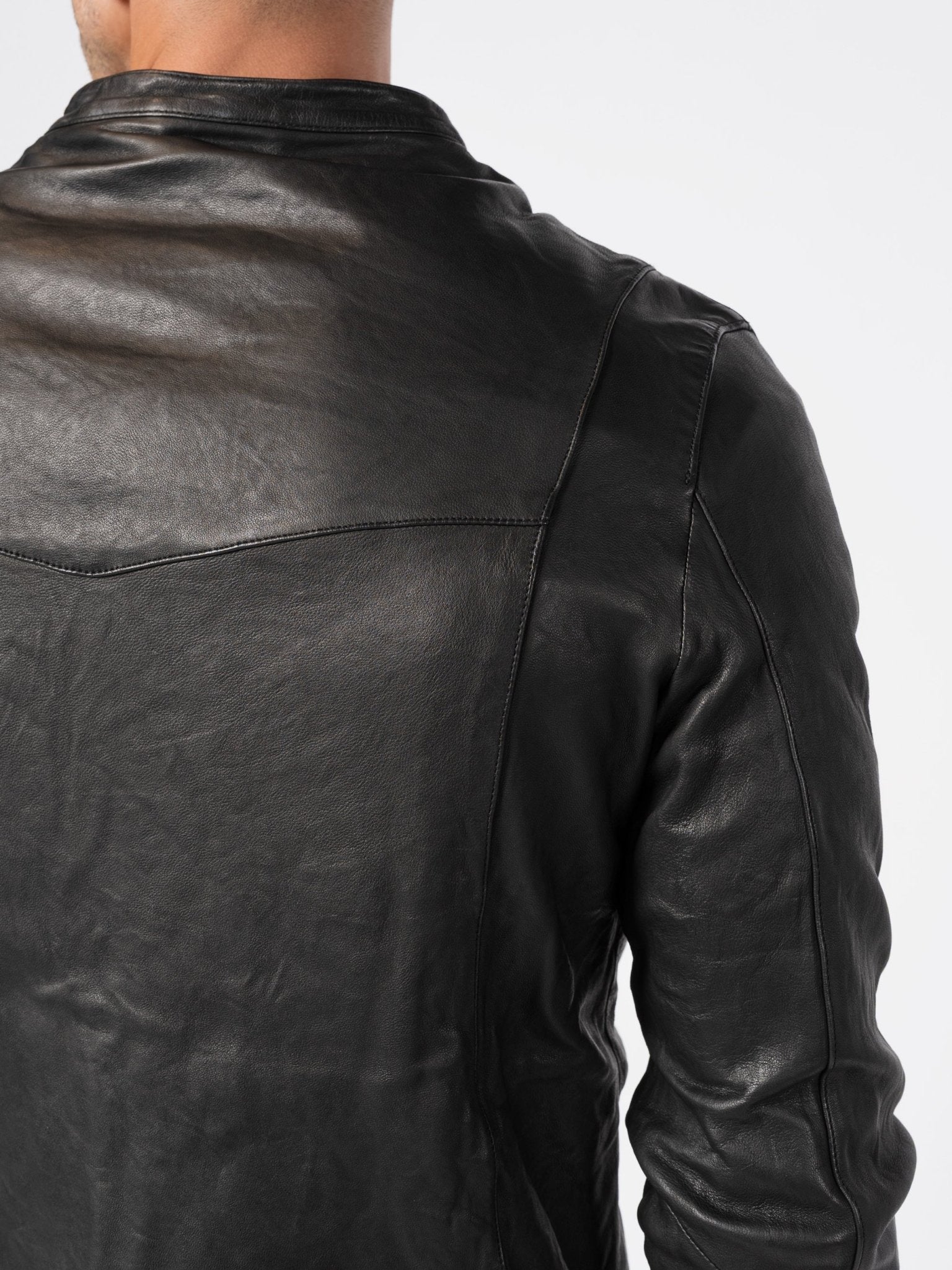 Leather Biker Jacket - by GIORGIO BRATO