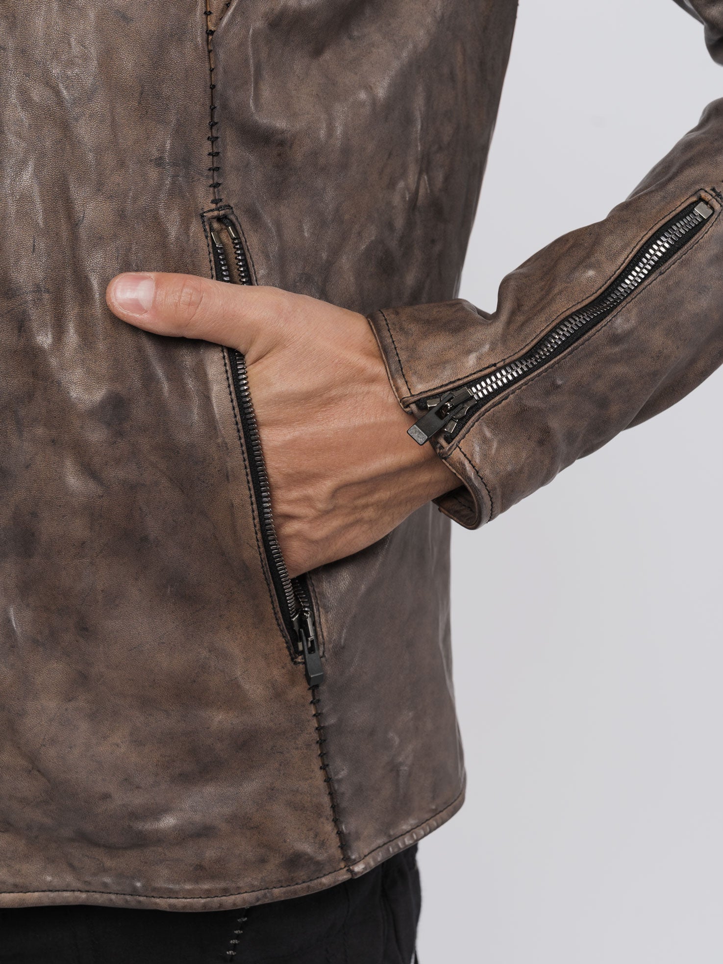 Leather Jacket - by INCARNATION