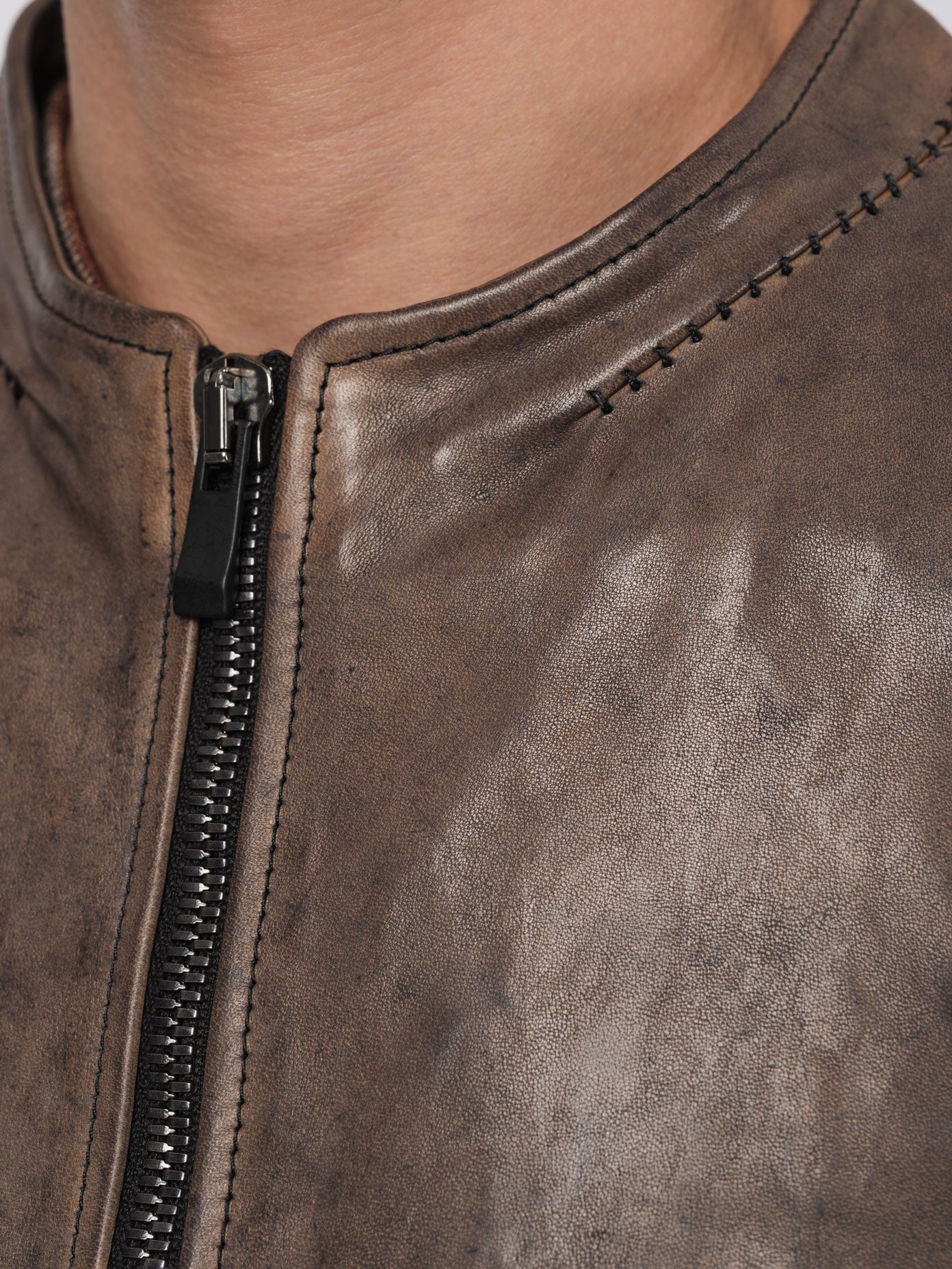 Leather Jacket - by INCARNATION