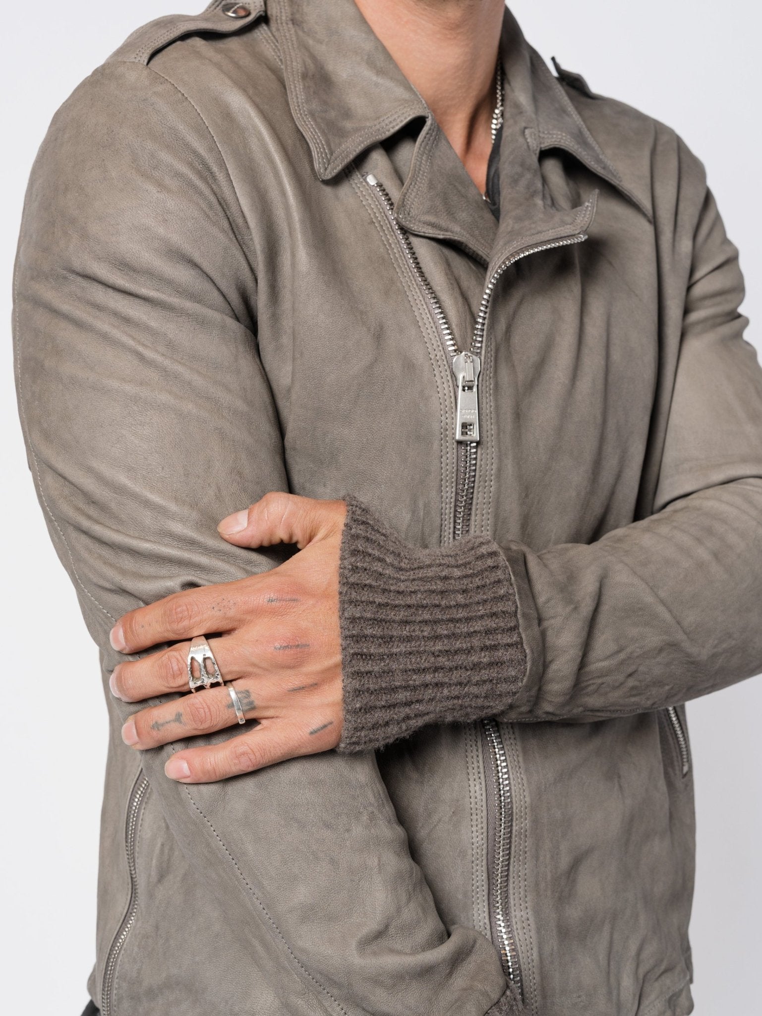 Leather Perfecto Jacket - by GIORGIO BRATO