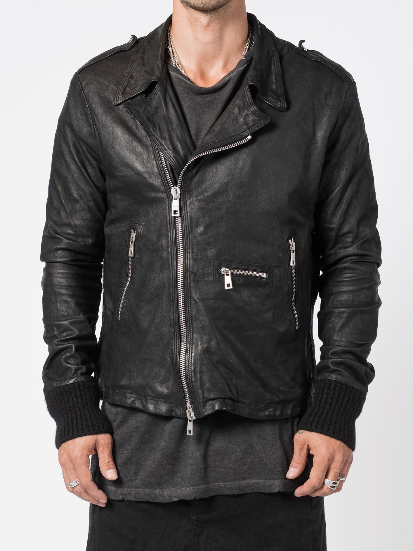 Leather Perfecto Jacket - by GIORGIO BRATO