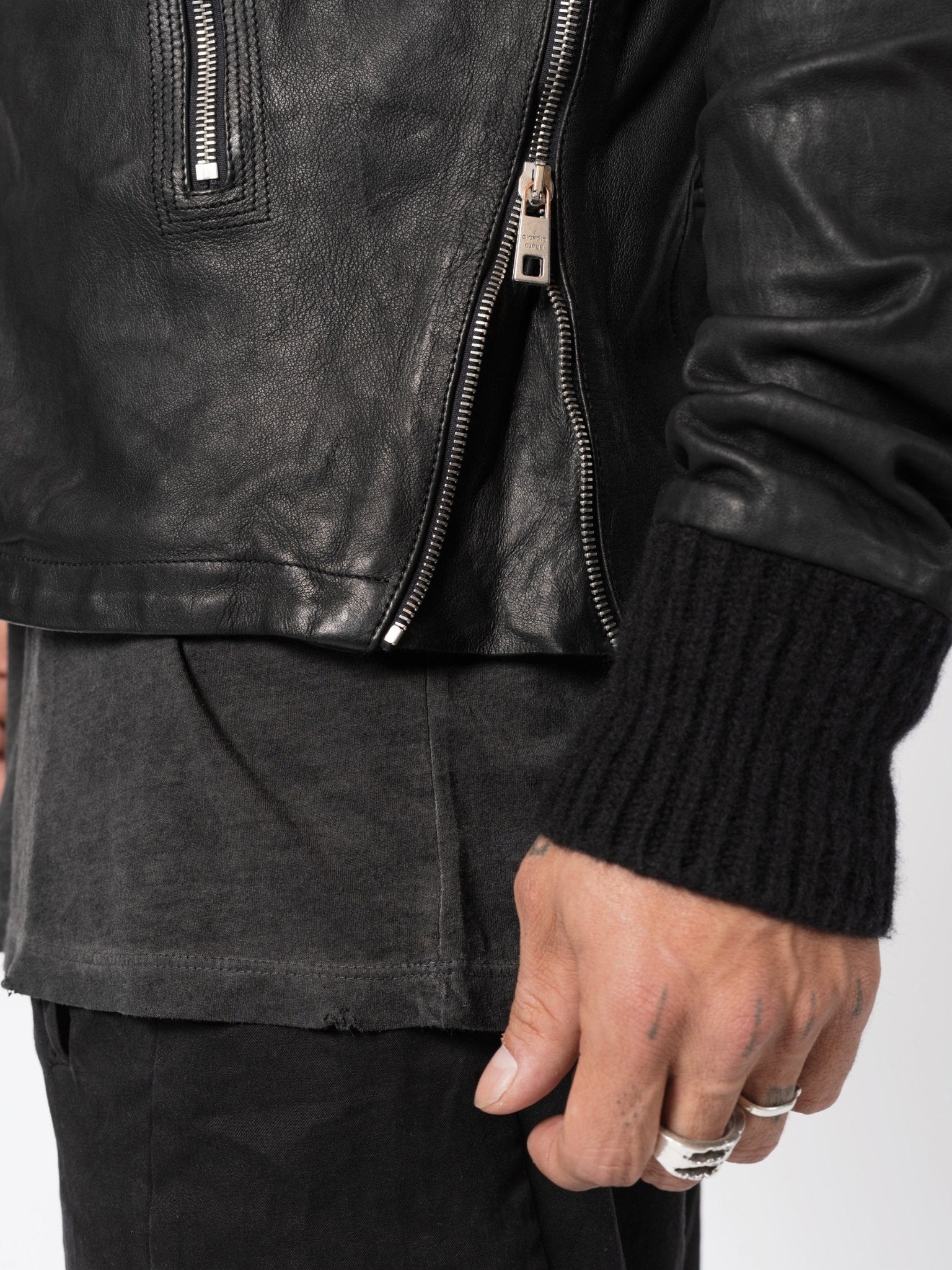 Leather Perfecto Jacket - by GIORGIO BRATO
