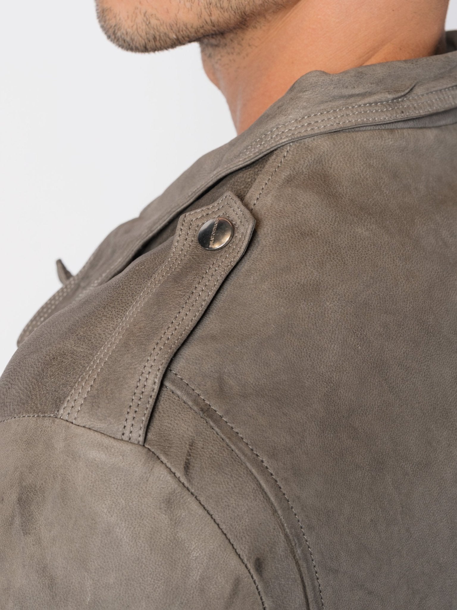 Giorgio Brato Slate Leather Perfecto | INN7