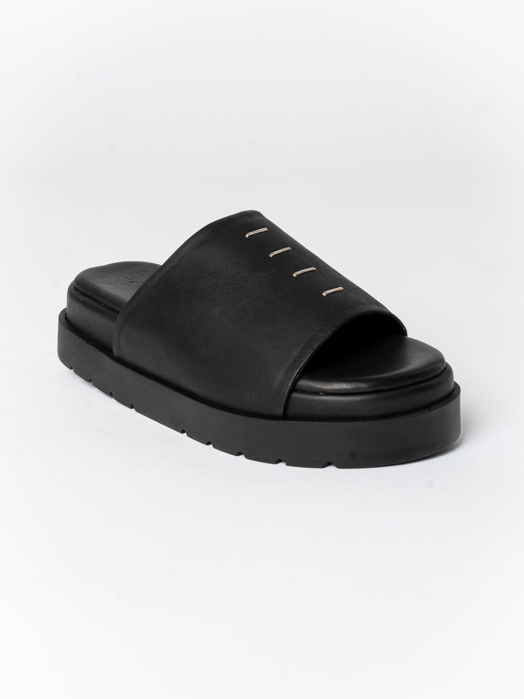 Leather Slide Sandals - by AITO