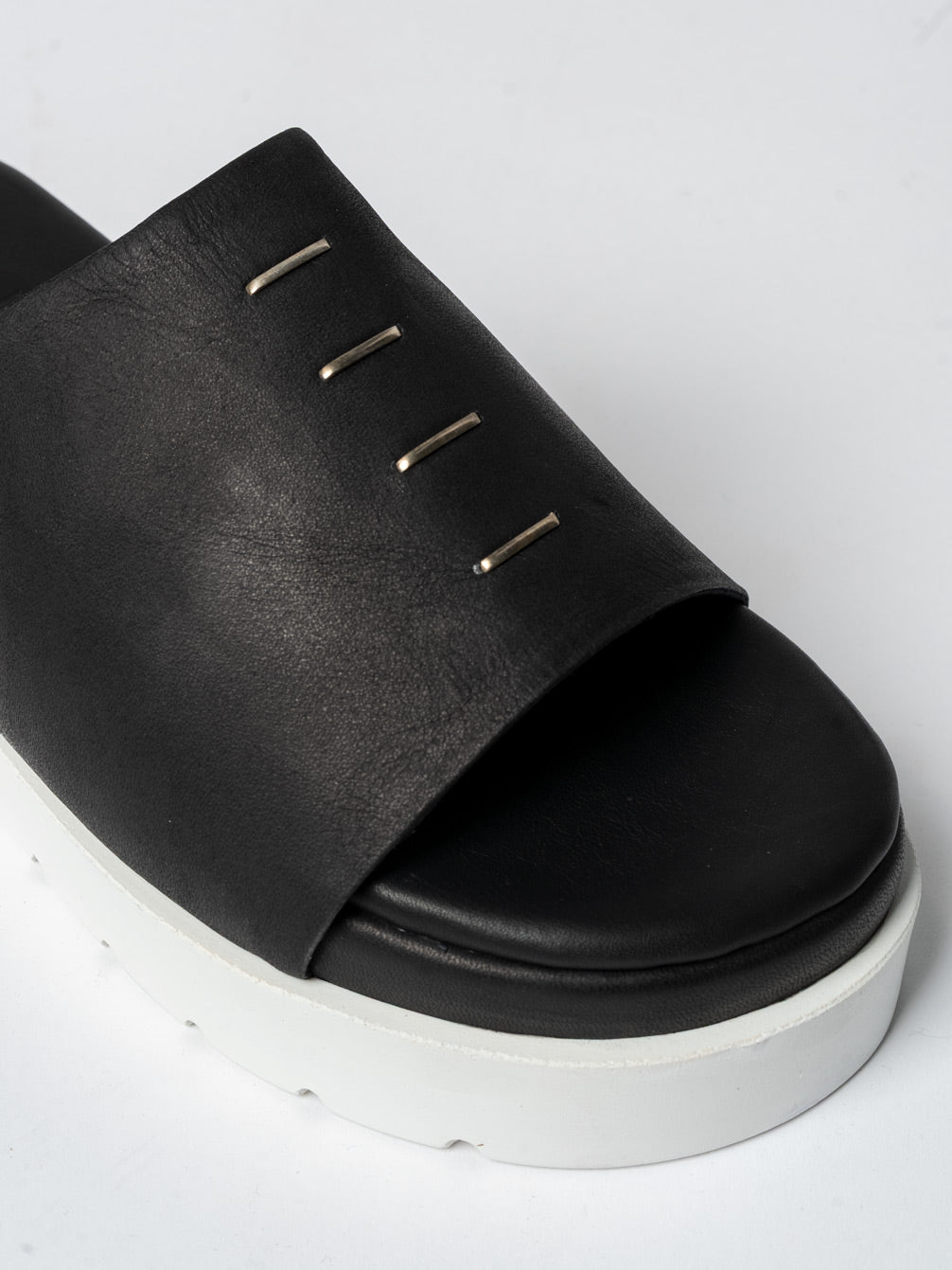 Leather Slide Sandals - by AITO