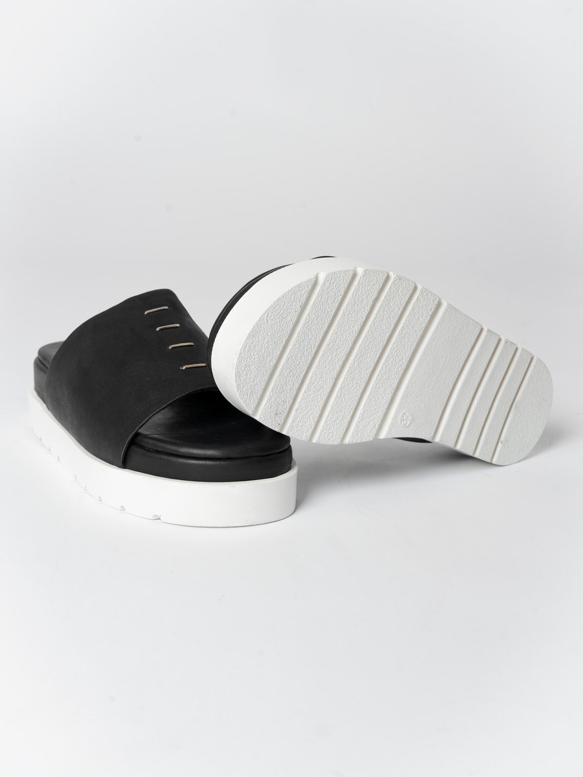Leather Slide Sandals - by AITO