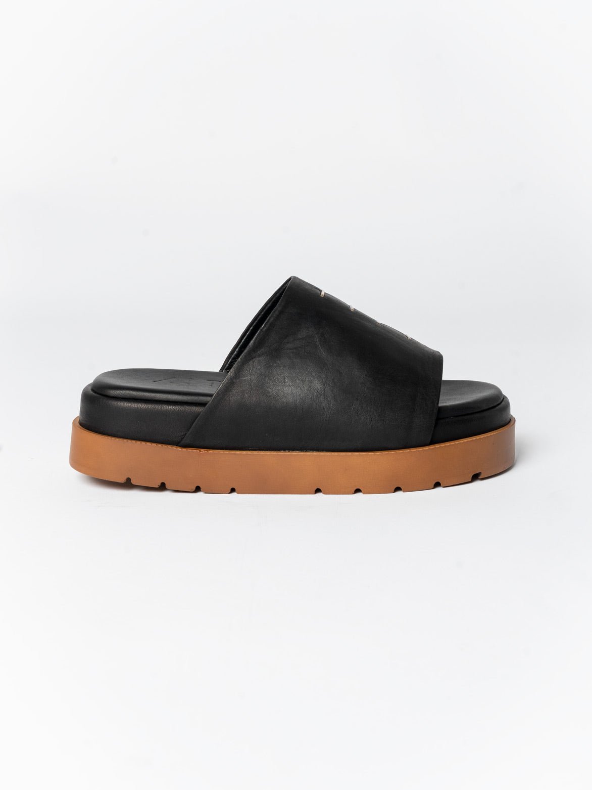 Leather Slide Sandals - by AITO