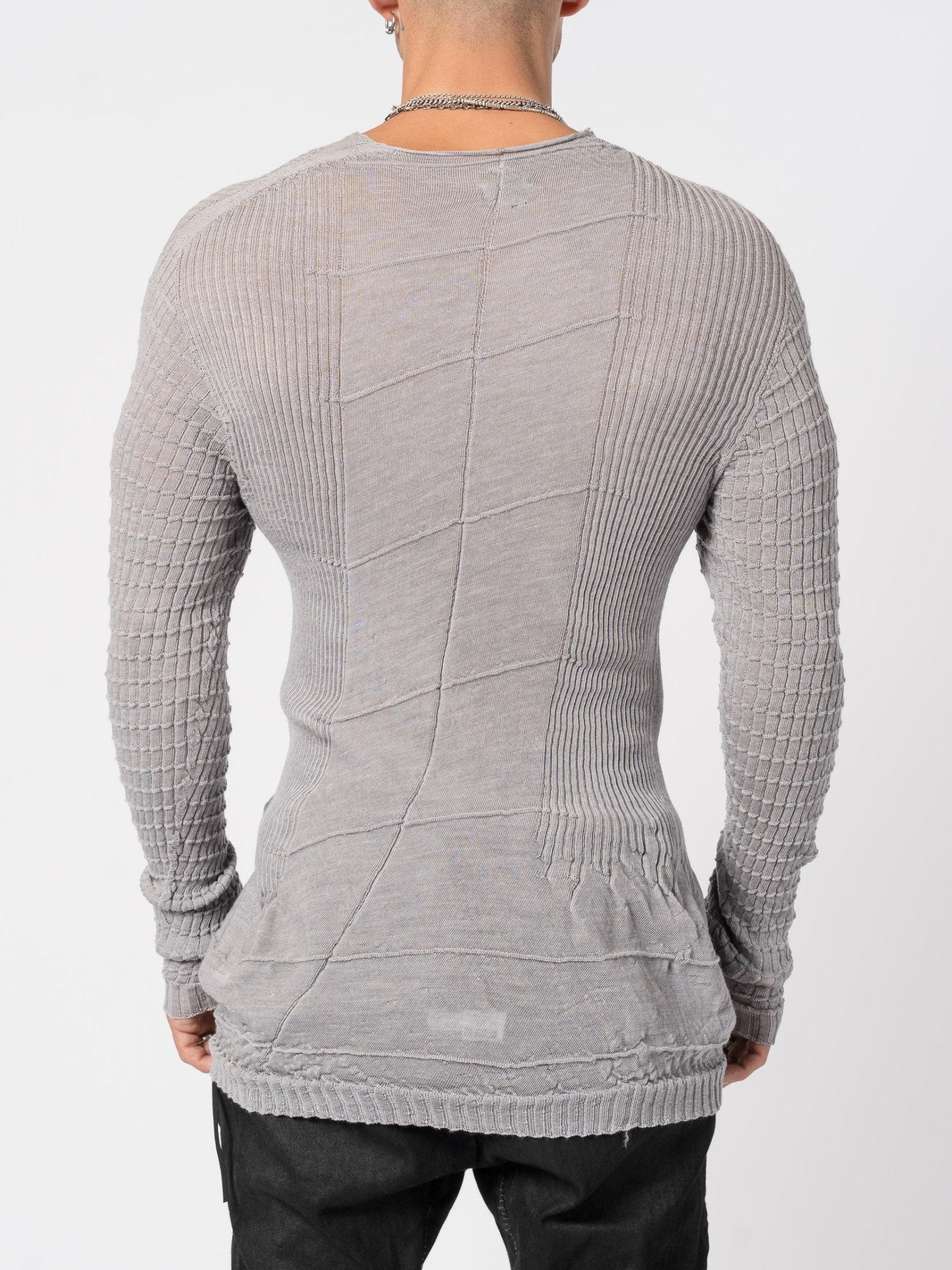 Light Twist Wool Textured Knit - by MD75