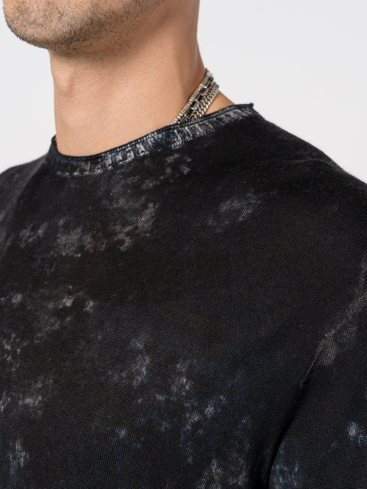 Light Wool Knit with Sponged Dyeing - by MD75