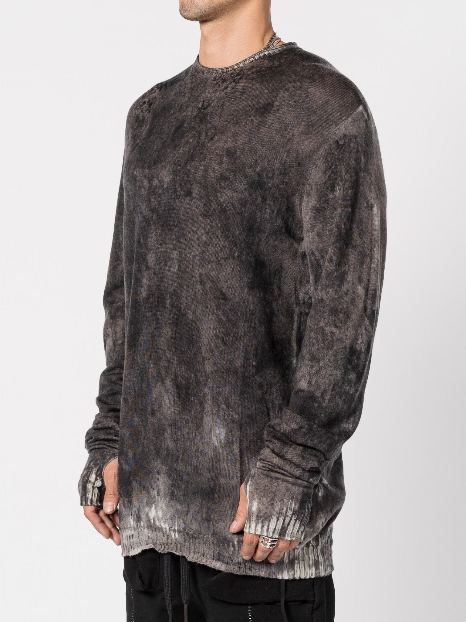 Light Wool Knit with Sponged Dyeing - by MD75