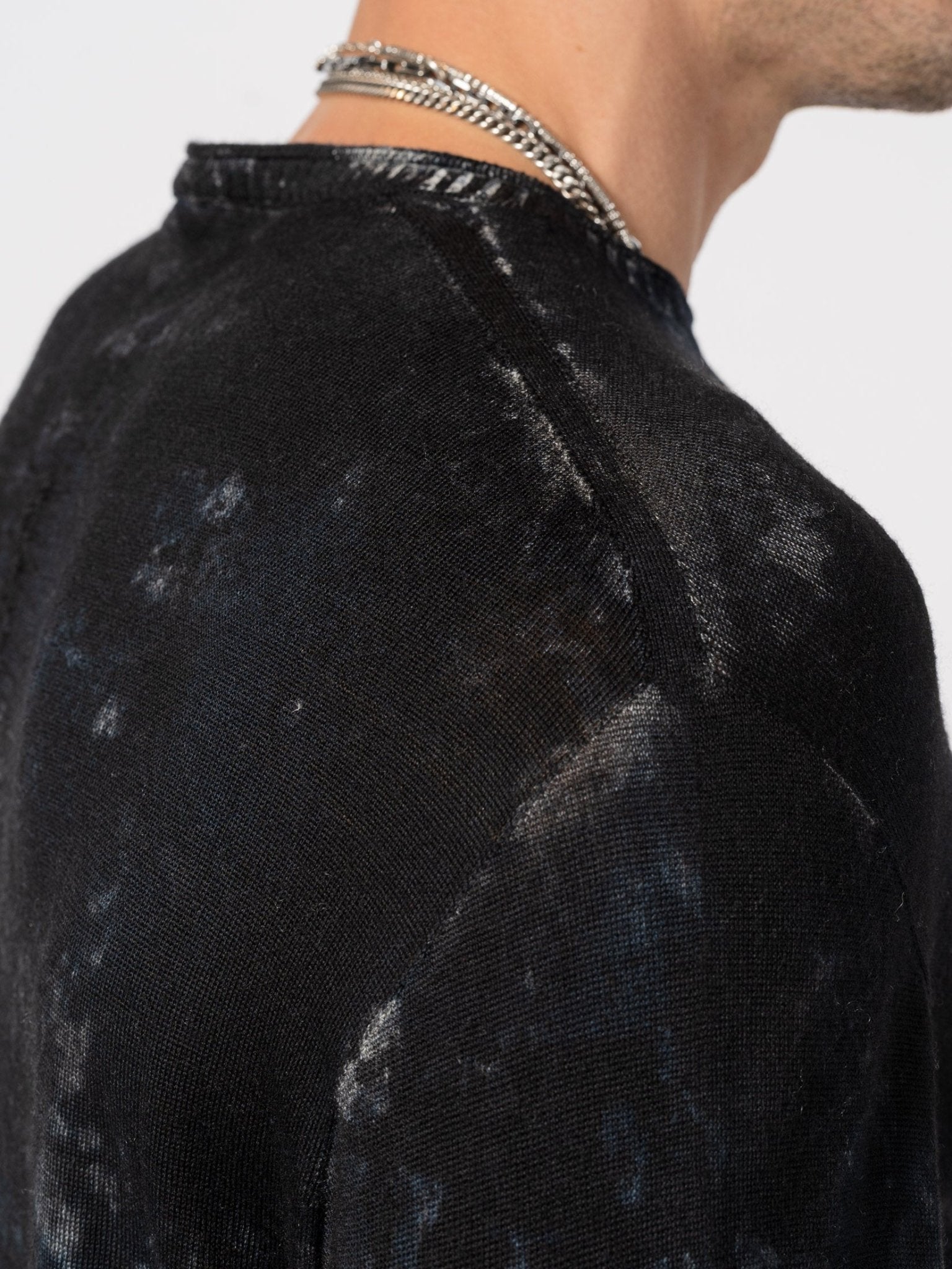 Light Wool Knit with Sponged Dyeing - by MD75