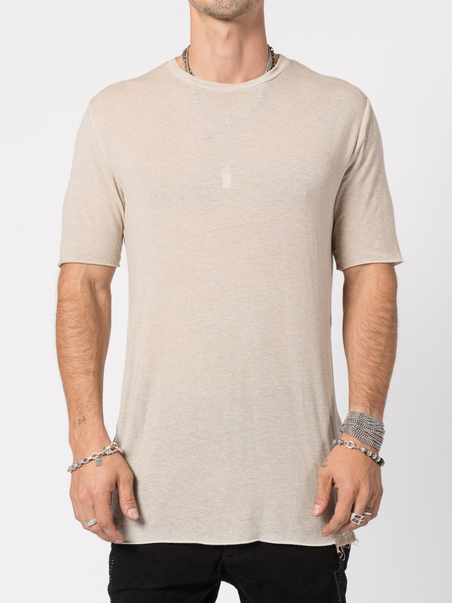 Lightweight Modal–Cashmere Short - Sleeve Tee - by MD75