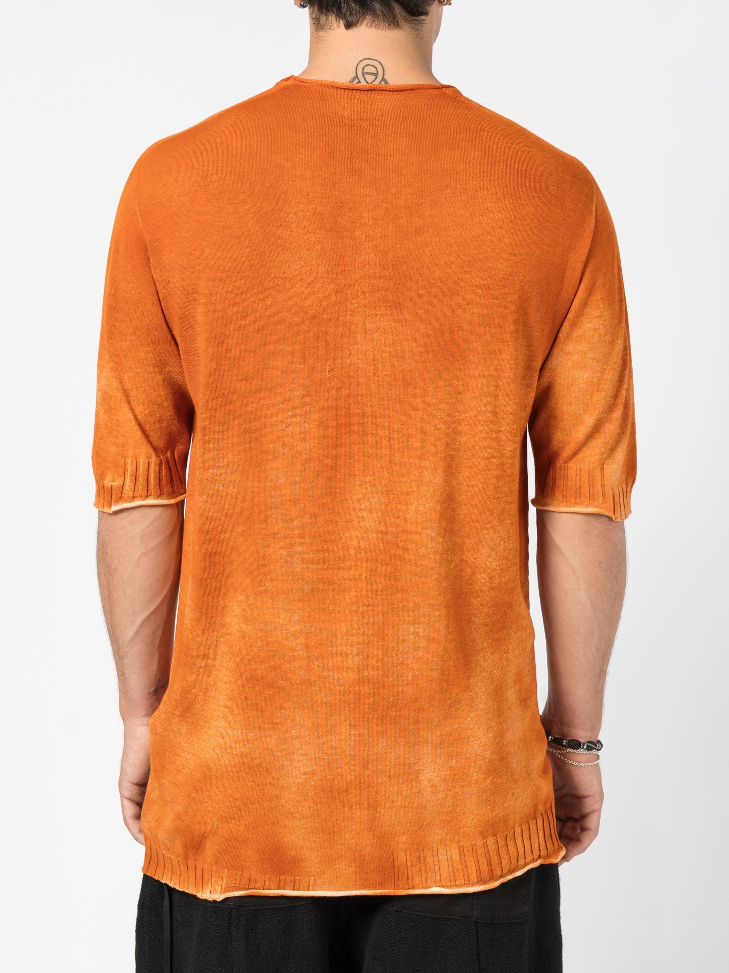 Lightweight Ribbed Knit Tee - by MD75