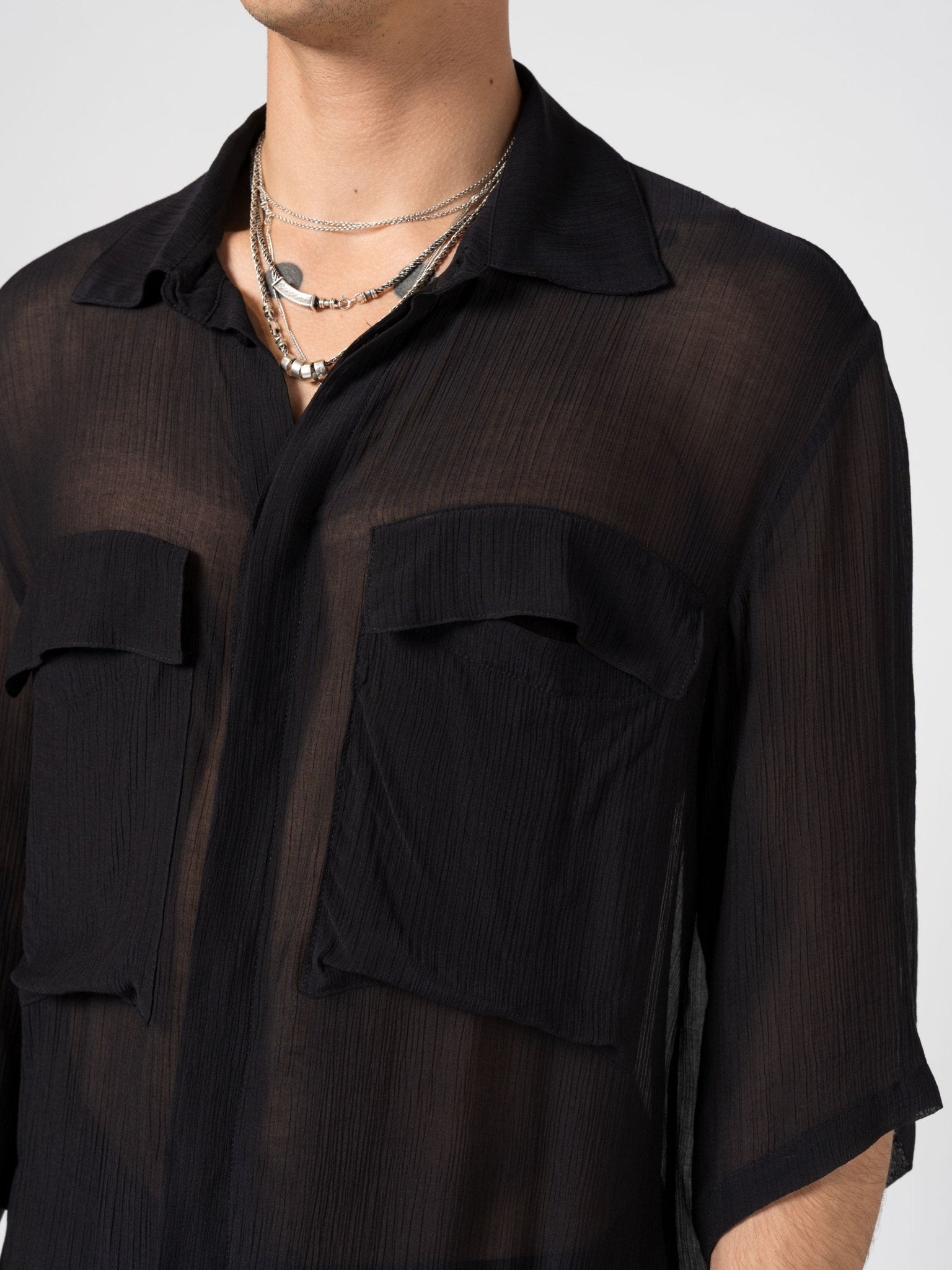 Lightweight Textured Button - Up Shirt - by NOSTRA SANTISSIMA