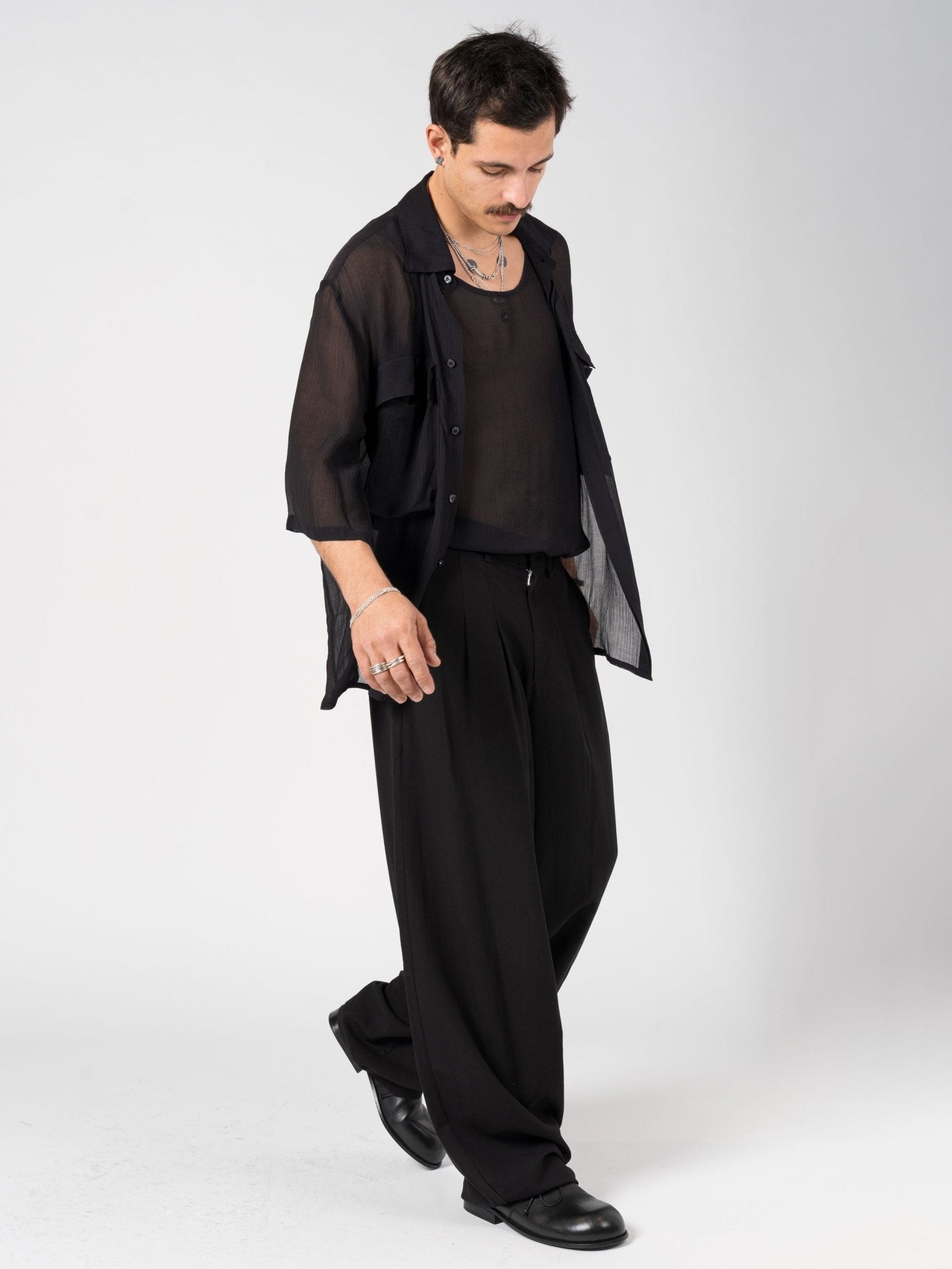 Lightweight Textured Button - Up Shirt - by NOSTRA SANTISSIMA
