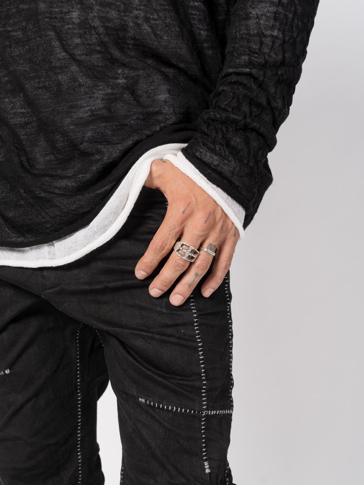 Lightweight Twist - Wool Long Sleeve Top - by MD75